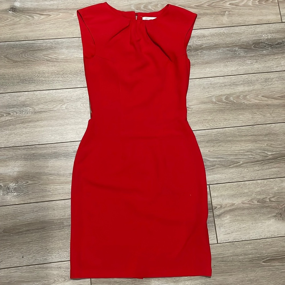 H&M Red Pencil Business Dress
